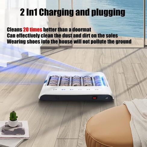 Automatic Shoe Polisher Machine - 260RPM Rechargeable Induction Cleaner, Waterless Sole Cleaning for Home & Office, Easy Shoe Care & Maintenance Device in Kuwait