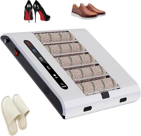 Automatic Induction Shoe Polisher - Electric Waterless Sole Cleaning Machine, 2600mAh for Home & Hotel Entrance, Efficient Shoe Care Device for Quick Cleaning in Saudi Arabia