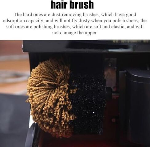 Electric Shoe Polisher with Automatic Induction, Double Combination Brush, Low Noise and Easy Clean for Commercial Use in Kuwait