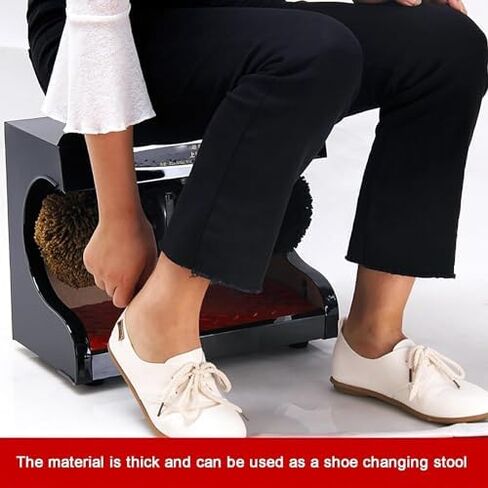 Electric Shoe Polisher with Automatic Induction, Double Combination Brush, Low Noise and Easy Clean for Commercial Use in Kuwait