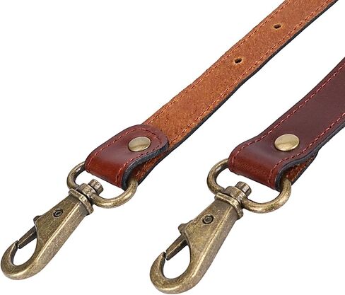 Men's Genuine Leather Harness Suspenders - Adjustable Vintage Braces with Brass Hooks for Pants, Weddings & Formal Wear in Kuwait