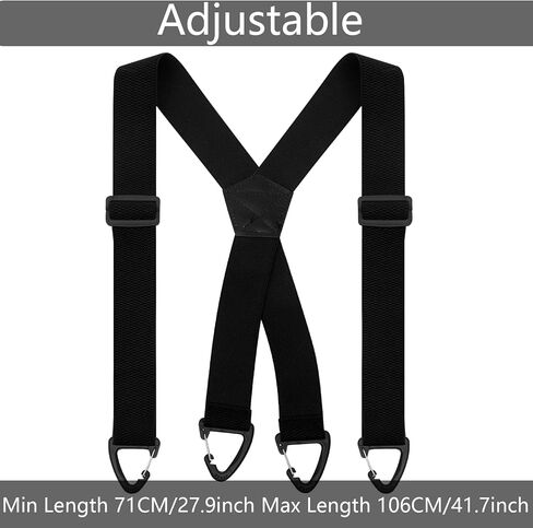 choyaxo Men's Suspenders Elastic X Back Hidden Suspender for Trousers Jeans Men in Kuwait