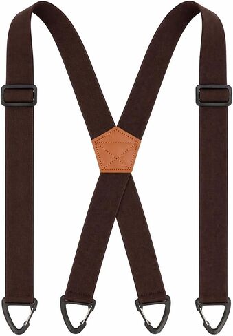 Hidden Suspenders for Men, Invisible X-Back Under Clothing Braces with 4 Belt-Loop Hooks, 1.5" Wide Straps in Saudi Arabia