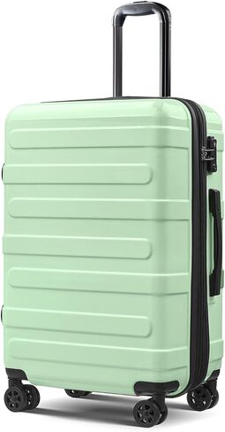 Tolino Luggage 2 Piece（20in/24inch Expandable Luggage Hardshell PC+ABS Leopard Suitcase with Spinner Wheels TSA Lock, Lightweight Rolling Suitcase for Women Cheetah Print in Saudi Arabia