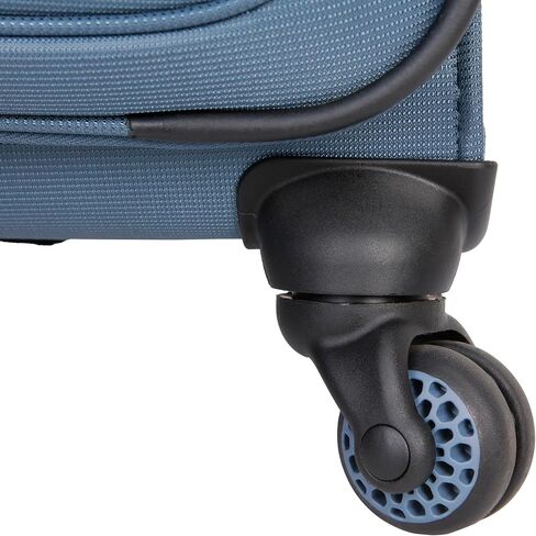 حقيبة أمتعة Sharper Image Odyssey مقاس 29 بوصة قابلة للتوسيع بـ 8 عجلات دوارة كبيرة الحجم، باللون الأزرق الزعانف in Saudi Arabia