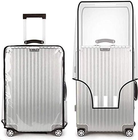 JenKin Luggage Protector Suitcase Cover PVC Waterproof Travel Suitcase Fits Most 20" to 30"(28") in Saudi Arabia