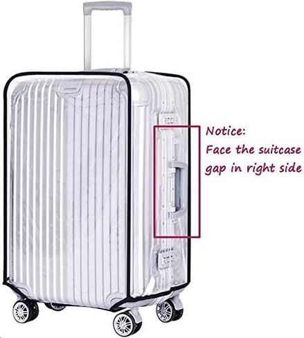 JenKin Luggage Protector Suitcase Cover PVC Waterproof Travel Suitcase Fits Most 20" to 30"(28") in Saudi Arabia