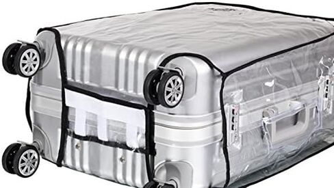 JenKin Luggage Protector Suitcase Cover PVC Waterproof Travel Suitcase Fits Most 20" to 30"(28") in Saudi Arabia