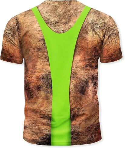 Novelty Print T-Shirt, Eye Catching Graphic Design, Short Sleeve, Funny Party, Multicolor, Crew Neck in Saudi Arabia