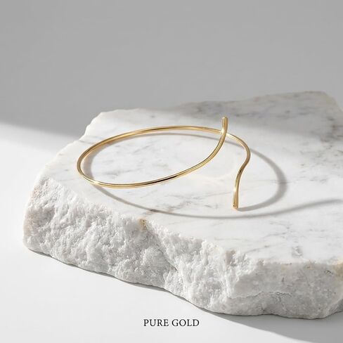 Minimalist Double Layered Open Cuff Anklet for Women 14K Gold Plated Adjustable Ankle Bracelet Chain Dainty Beach Holiday Fashion Jewelry Accessary in Saudi Arabia
