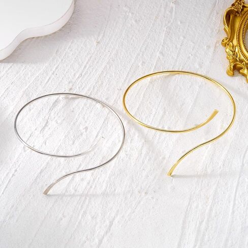 Minimalist Double Layered Open Cuff Anklet for Women 14K Gold Plated Adjustable Ankle Bracelet Chain Dainty Beach Holiday Fashion Jewelry Accessary in Saudi Arabia