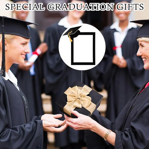 Wenqik 6 Pcs Graduation Cap Magnetic Picture Frames with Black Border 4''x6'' Class of 2026 Magnet Photo Frame Holder Decor for Graduation Party Home Office School Supplies in Kuwait