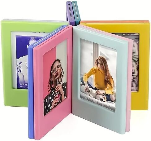 5PCS Magnetic Photo Frames for Refrigerator, 3 Inch Colorful Magnet Picture Holder, Mini Photo Display Frame for Fridge, Locker, Kitchen, Office, School, Refrigerator Decor and Picture Display (Multicolor) in Saudi Arabia