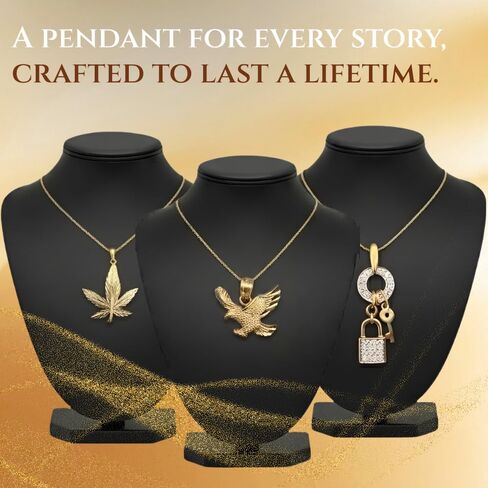TGDJ 14k Yellow Gold Peace Sign Pendant with 0.9mm Cable Chain Necklace in Kuwait
