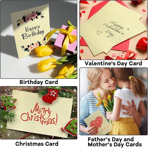 party greeting 5x7 Linen Paper Textured Cardstock Heavyweight Textured Index Cards Printable Linen Cardstock 92lb Cover for Printing Wedding Baby Shower Invitation Greeting Postcards 50 Pcs(Cream) in Saudi Arabia