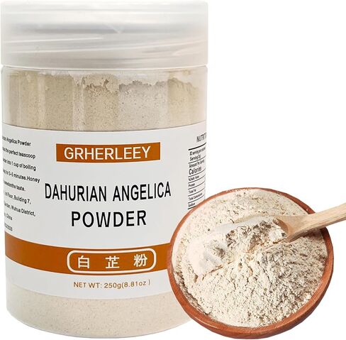 Dahurian Angelica Powder BaiZhi Fen, 8.81oz/250g-白芷粉,for Making Soup,Seasoning Meat fillings. in Saudi Arabia