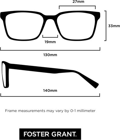 Foster Grant mens Council Rectangular Reading Glasses in Kuwait