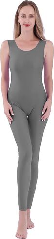 Women's Tank Plus Size Unitard One Piece Adult Gymnastic Bodysuit Yoga Workout Jumpsuit in Saudi Arabia