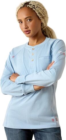 ARIAT Women's Fr Air Henley Long Sleeve Top in Kuwait