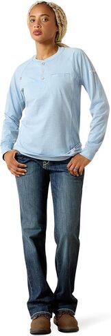 ARIAT Women's Fr Air Henley Long Sleeve Top in Kuwait