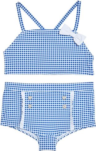 Janie and Jack Gingham Two-Piece Swim (Toddler/Little Kid/Big Kid) in Kuwait