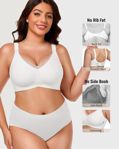Gailife 3 Pack Nursing Bras for Breastfeeding Seamless V Neck Mesh Maternity Bra Comfort Pregnancy Sleep Bralette in Saudi Arabia