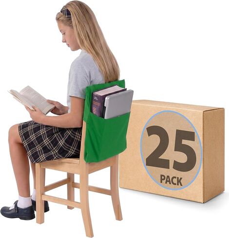 Seat Sack Large Elastic Chair Storage Pocket - 19 inch Adult Original Black chair pocket instant storage system with single pocket in Kuwait