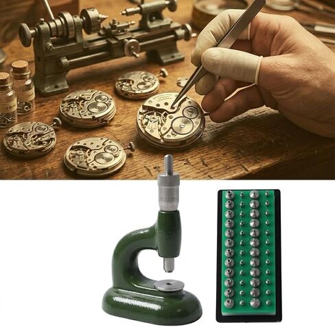 Watch Jewelling Tool & Case Press Module - Aluminum Alloy Disassembly Station with 48 Precision Hole Dies - Manual Force Modulation for Watchmaking - Structural Grade Desktop Repair Component in Kuwait