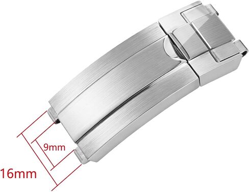 Glide-Lock Buckle Clasp Band Replacement For Rolex Datejust Submariner, GMT, Daytona, DeepSea Strap Adjustable Stainless Steel 16mm in Kuwait