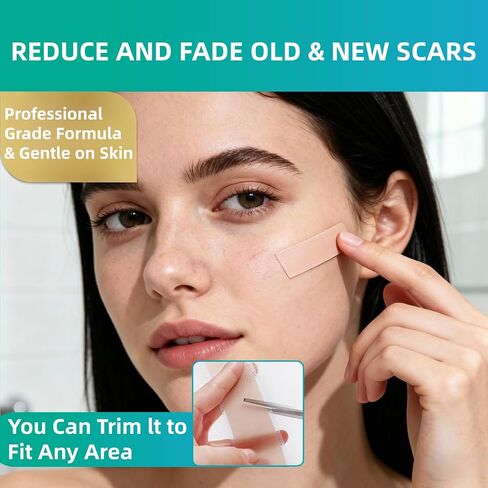 Lonqi Care Breeze 3 in 1 Care Patch, 2026 New Hyaluronic Acid Nano Repair Silicone Sheets, Waterproof Reusable Scar Tape for Wrinkles & Scars, Fits All Skin Types（2 Box） in Saudi Arabia