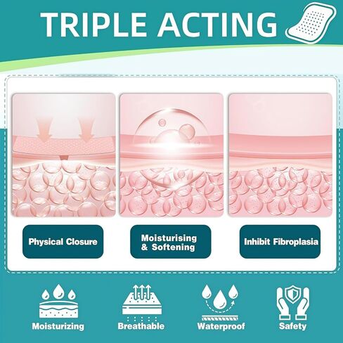 Lonqi Care Breeze 3 in 1 Care Patch, 2026 New Hyaluronic Acid Nano Repair Silicone Sheets, Waterproof Reusable Scar Tape for Wrinkles & Scars, Fits All Skin Types（2 Box） in Saudi Arabia