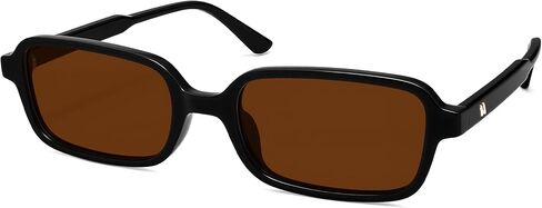 Polarized Trendy Retro Rectangle Sunglasses Womens Mens 90s Classic Vintage Sun Glasses AR82383 in Saudi Arabia