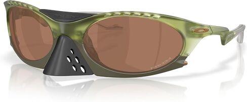 Oakley OO9437 Plantaris Sunglasses, Matte Transparent Fern/Prizm Tungsten, 63 mm in Kuwait