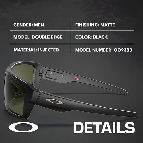 Oakley DOUBLE EDGE OO9380 Rectangle Shape Sunglasses With Official Eyewear Kit in Kuwait