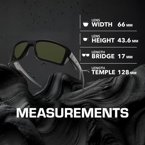 Oakley DOUBLE EDGE OO9380 Rectangle Shape Sunglasses With Official Eyewear Kit in Kuwait