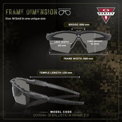 Oakley Standard Issue SI BALLISTIC M FRAME 2.0 STRIKE - ANSI Z87.1 Stamped Military Grade Sunglasses With Official Eyewear Kit in Kuwait