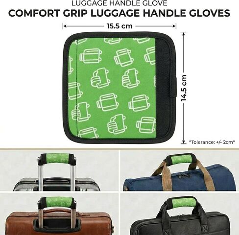 Luggage Handle Wraps, 6 Pack Neoprene Suitcase Handle Covers for Comfort Grip, Bright Luggage Identifiers for Easy Bag Recognition, Travel Accessories for Suitcases and Duffle Bags in Saudi Arabia