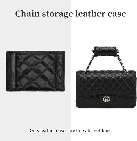 1Pcs Bag Handle Wrap Covers for Chanel，Microfiber Leather Grip Protector Strap,Stain and Abrasion Resistant (Chane l - Black) in Saudi Arabia