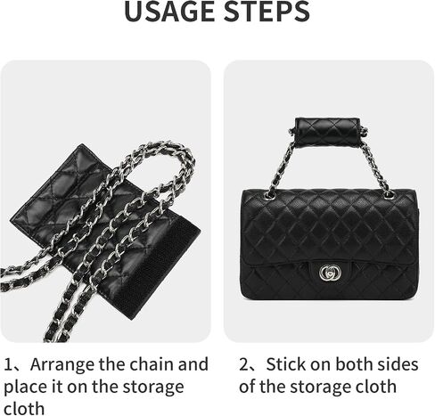 1Pcs Bag Handle Wrap Covers for Chanel，Microfiber Leather Grip Protector Strap,Stain and Abrasion Resistant (Chane l - Black) in Saudi Arabia