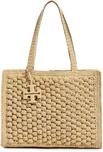 Tory Burch Women's Ella Hand Crochet Popcorn Stitch Small Tote Bag in Kuwait
