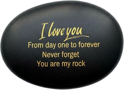 Happy Anniversary Rock I Love You, From Day One To Forever, Never Forget, You Are My Rock Gift For Wife Husband Boyfriend Girlfriend Her Him Couple Men Women Present For Valentines Day Birthday in Saudi Arabia