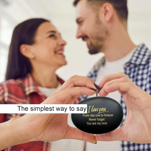 Happy Anniversary Rock I Love You, From Day One To Forever, Never Forget, You Are My Rock Gift For Wife Husband Boyfriend Girlfriend Her Him Couple Men Women Present For Valentines Day Birthday in Saudi Arabia