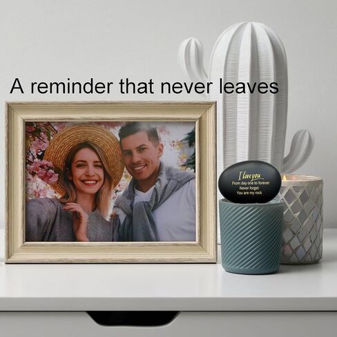 Happy Anniversary Rock I Love You, From Day One To Forever, Never Forget, You Are My Rock Gift For Wife Husband Boyfriend Girlfriend Her Him Couple Men Women Present For Valentines Day Birthday in Saudi Arabia