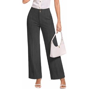 Womens Dress Pants Stretchy Business Casual Work Pants Straight Slacks for Office in Kuwait