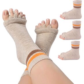 Toe Separator Socks,Foot Alignment Sock for Health Care, Pain Relief, Bunion Corrector, Yoga Massage Socks in Saudi Arabia