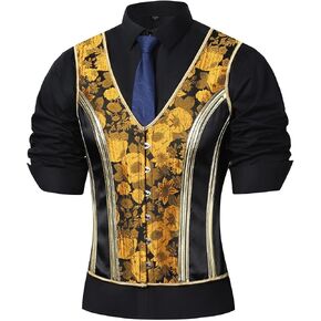 Men's Corset Suit Vest Lace Up Bones Vintage Dress Waistcoat Slimming Formal Tops For Wedding Stage in Saudi Arabia