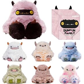 MOMOTOY DunDun Family Plush Series Blind Box, Random Design Plush Action Figures Collectible Toys Home Decorations for Gifts (Single Box) in Saudi Arabia