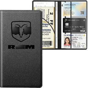 PBY Glove Box Organizer for Ram 1500 2500 3500 (2009-2026), Premium PU Leather Car Registration and Insurance Holder, Essential Truck Documents Wallet for Ram Accessories in Saudi Arabia