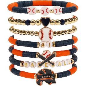 Baseball Bracelet for Women Game Day Sports Stackable Bracelets Baseball Jewelry Accesories in Saudi Arabia