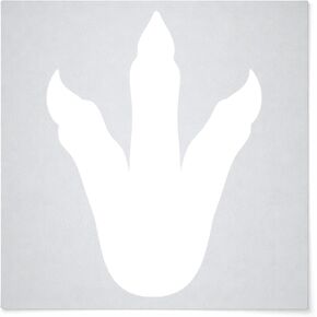 Dinosaur Footprint 2 Reusable Mylar Stencil - Art Craft Supplies 4 Inch in Kuwait